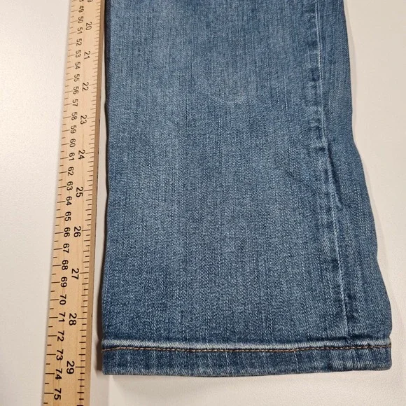 Chicos The Platinum Boyfriend Jeans Tapered Leg Medium Wash Blue Women's 00/XS/2 - Picture 9 of 12